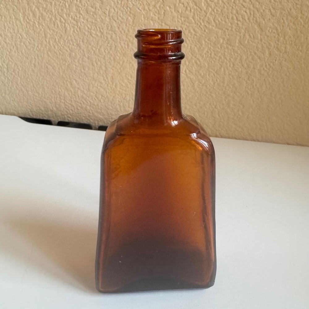 Vintage McCormick & Co Baltimore Amber Glass Bottle Apothecary circa 1920's